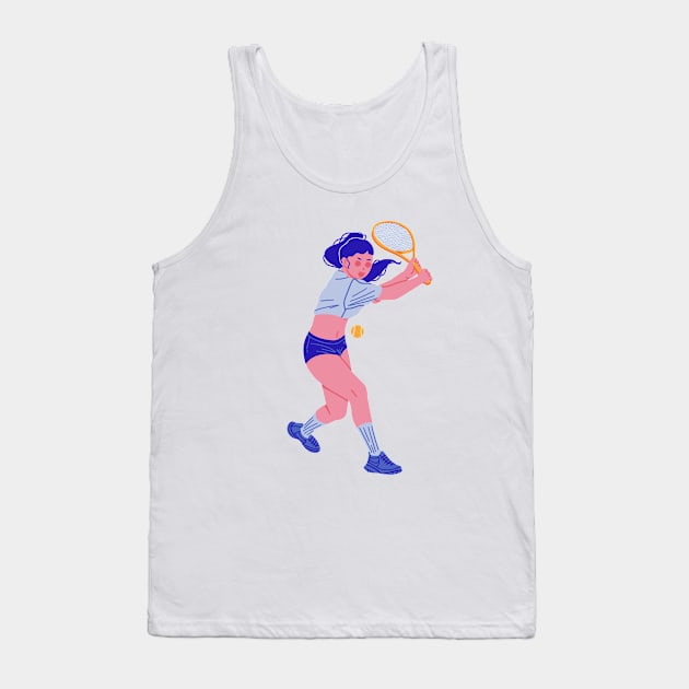 Sporty Ladies Tank Top by Lethy studio